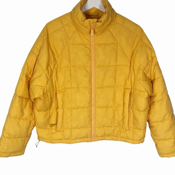 Halfdays Small Nellie Packable Puffer jacket in creamsicle Golden Orange Flawed - Picture 5 of 13